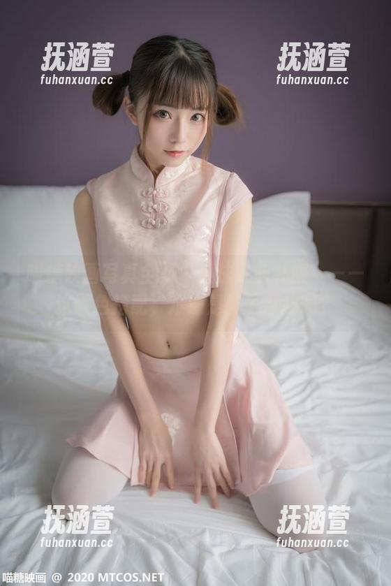 喵糖映画写真全集“贝法红蓝礼服”——这颜色搭配，难道是为了撩我吗？