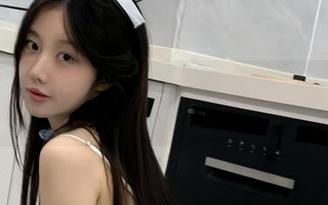 微密圈 – 不怕冷！‘火龙果羊’的全集黑连体吊带居然让人感到暖意？